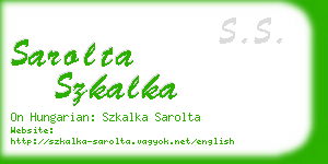 sarolta szkalka business card